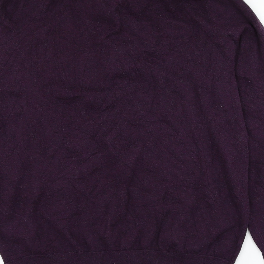 Mens UK Size M Marks and Spencer Purple Pullover Sweatshirt