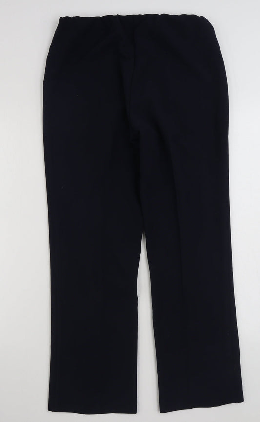 Womens UK Size 10 Vida Vi Regular Fit Blue Trousers