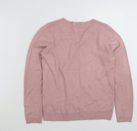 Womens UK Size 10 Marks and Spencer Pink Pullover Jumper