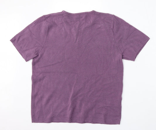 Womens UK Size 18 Papaya Purple Pullover Jumper
