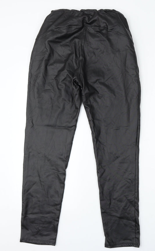 Womens UK Size 28 Boohoo Regular Fit Black Trousers