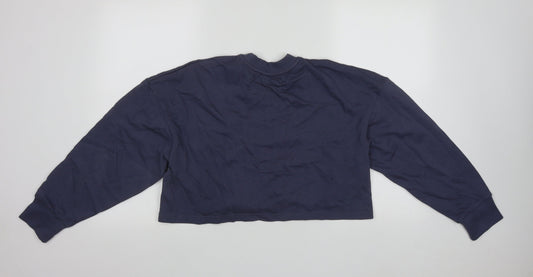 Womens UK Size 12 Boohoo Blue Pullover Sweatshirt