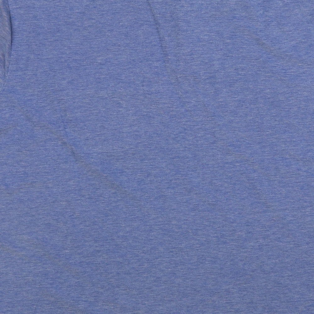 LE SHARK Mens Blue Cotton Polo Size M Collared Button