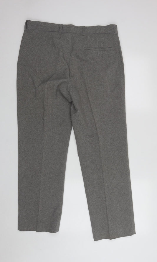 Mens UK Size 34 in BHS Regular Fit Grey Trousers