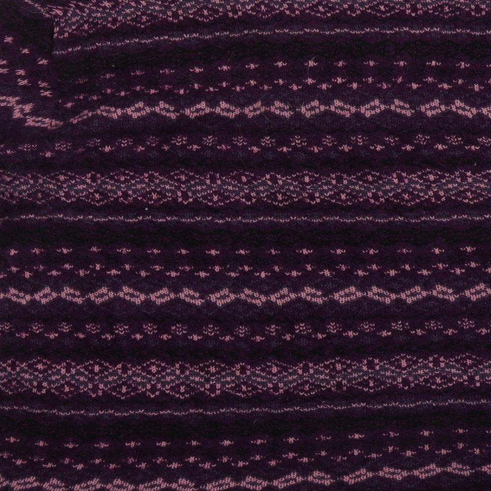 Womens UK Size L Pure & Natural Purple Pullover Jumper