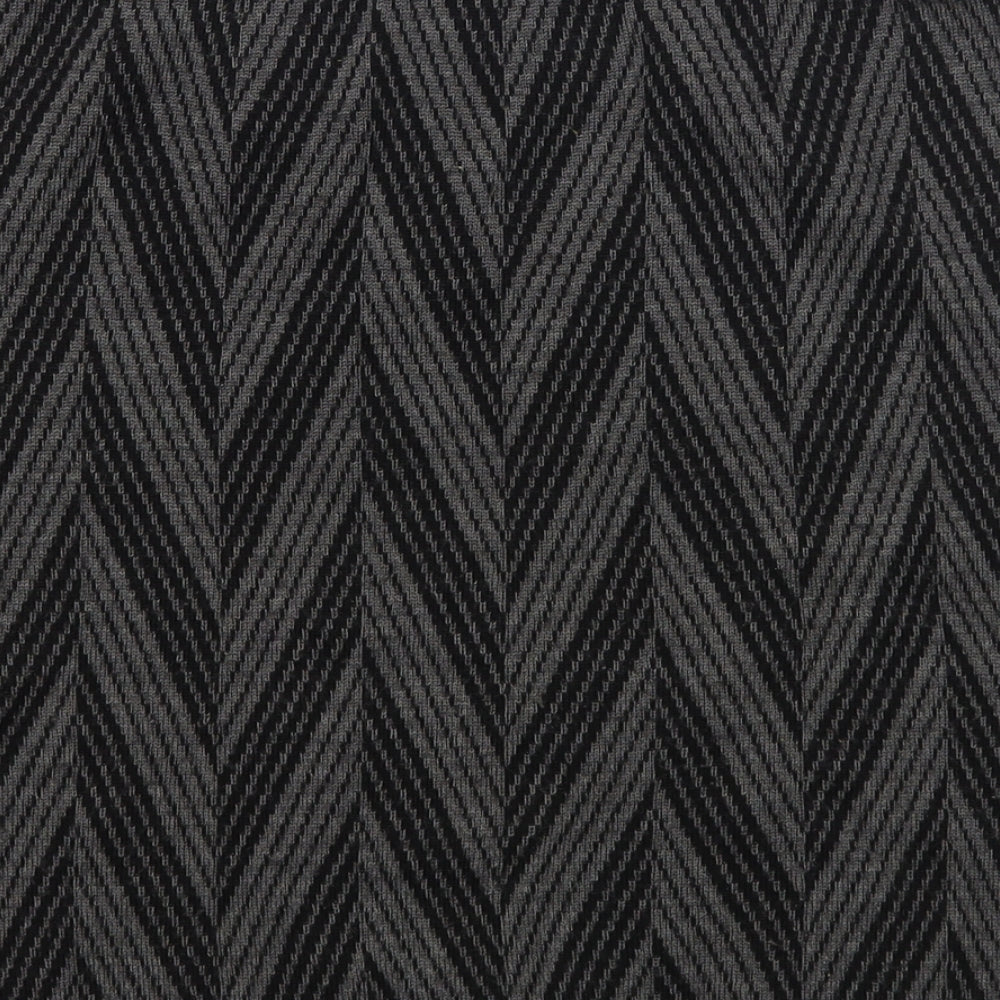 Brand and care label for Kenar women’s black striped acrylic a-line skirt, size L