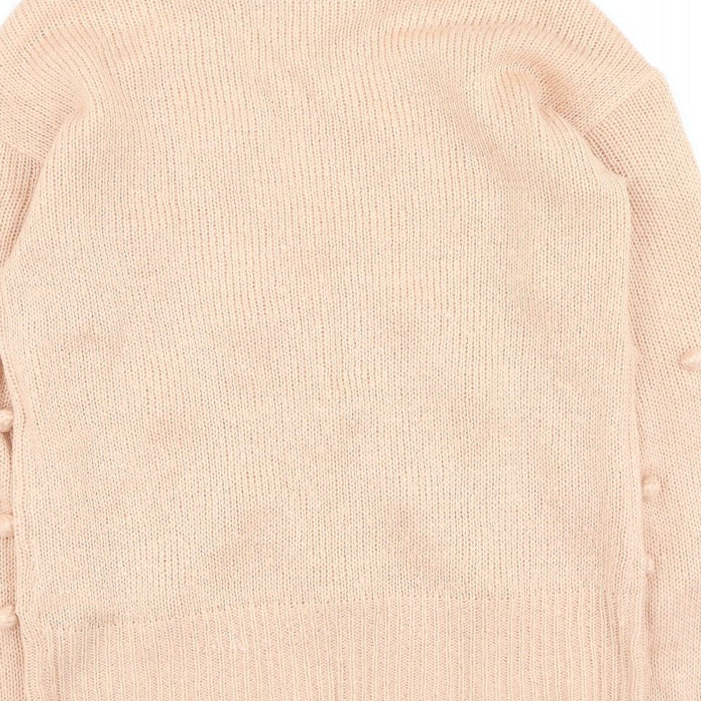 Womens UK Size S VERO MODA Pink Pullover Jumper