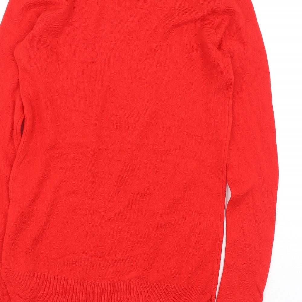 Womens UK Size S Cashel Red Pullover Jumper