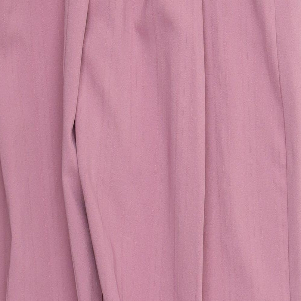 Womens UK Size 8 Preworn Regular Fit Pink Trousers