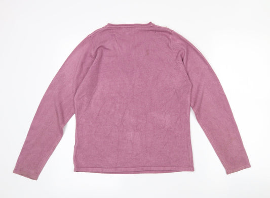Womens UK Size M Fay Louise Purple Pullover Jumper
