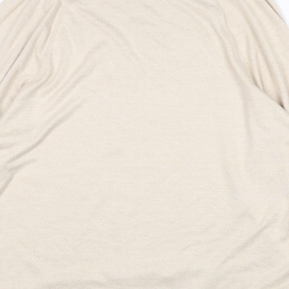 Womens UK Size S Gilly Hicks Beige Pullover Jumper