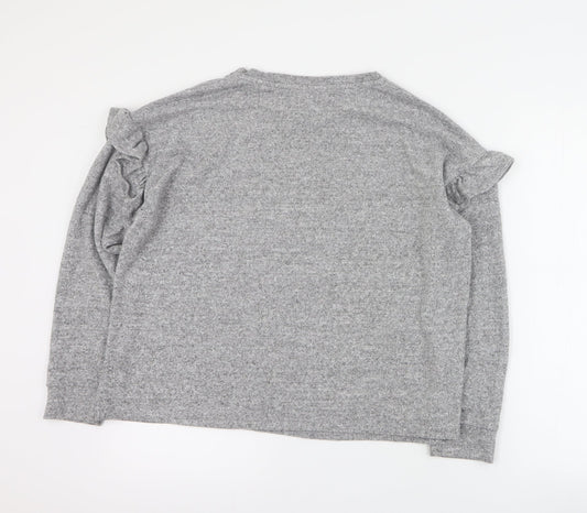 Womens UK Size M New Look Grey Pullover Jumper