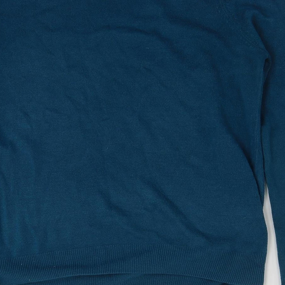 Womens UK Size 12 Marks and Spencer Blue Pullover Jumper