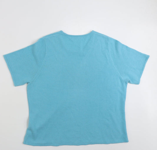 Womens UK Size L Bonmarché Blue Pullover Jumper