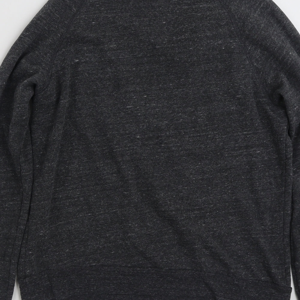 Topshop Womens Grey Polyester Pullover Sweatshirt Size 8 Pullover - Cat