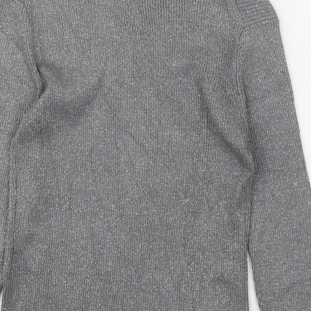 Womens UK Size S Precis Silver Pullover Jumper