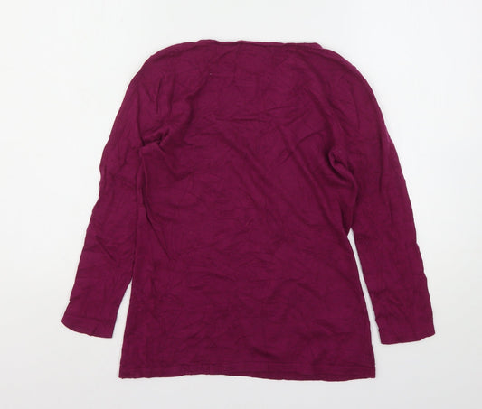 Womens UK Size 8 NEXT Purple Pullover Jumper