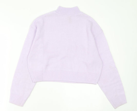 Womens UK Size 2XS H&M Purple Pullover Jumper