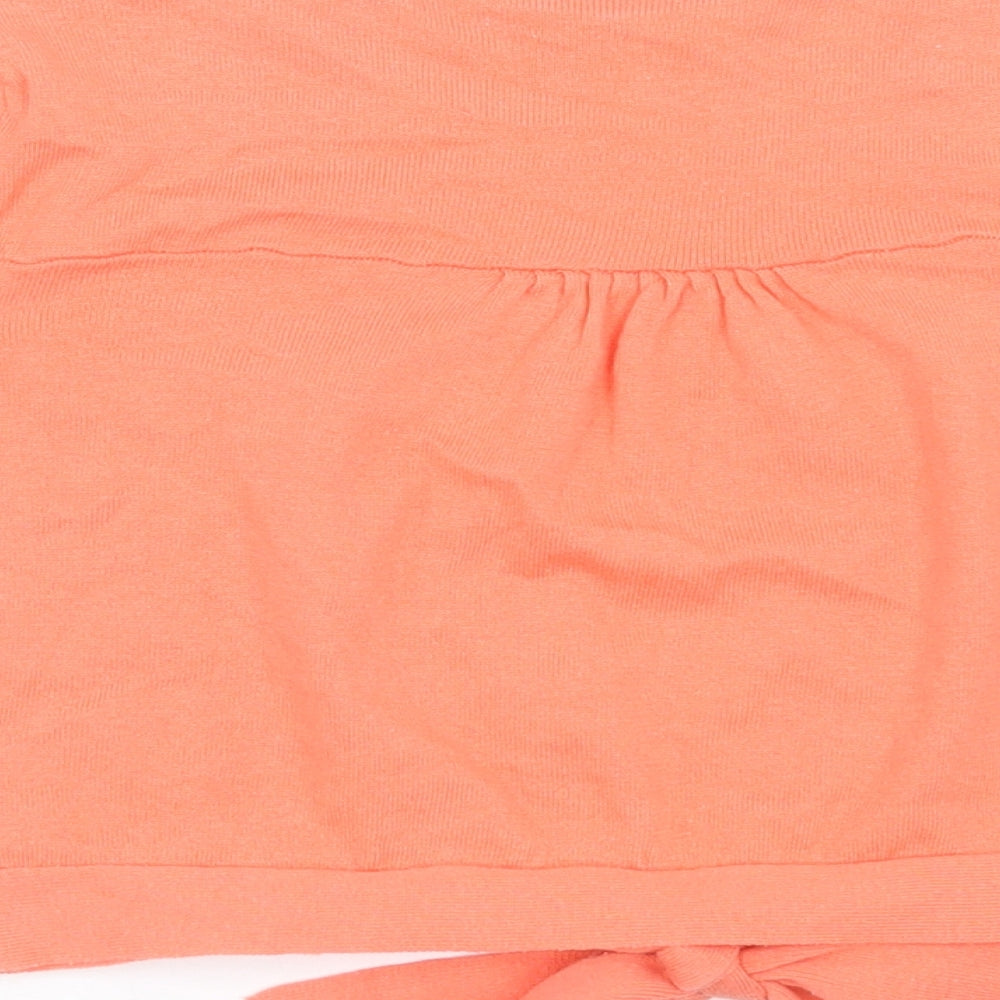 Womens UK Size 14 New Look Orange Cardigan Jumper