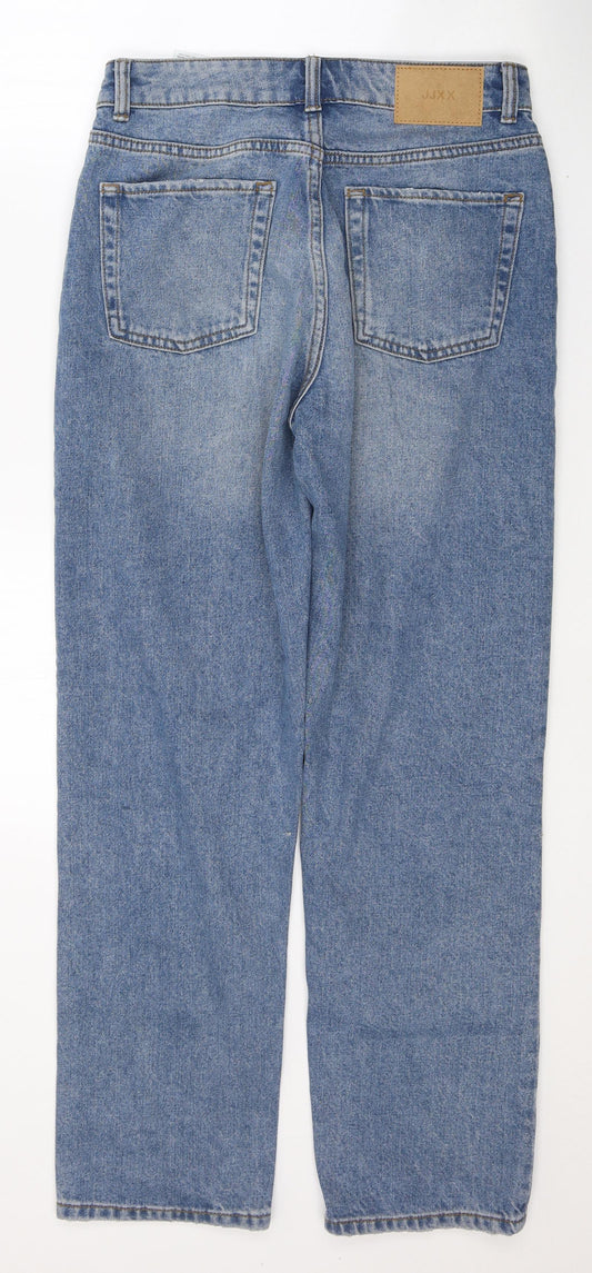 JJXX Mens Blue Cotton Straight Jeans Size 27 in L30 in Regular Button