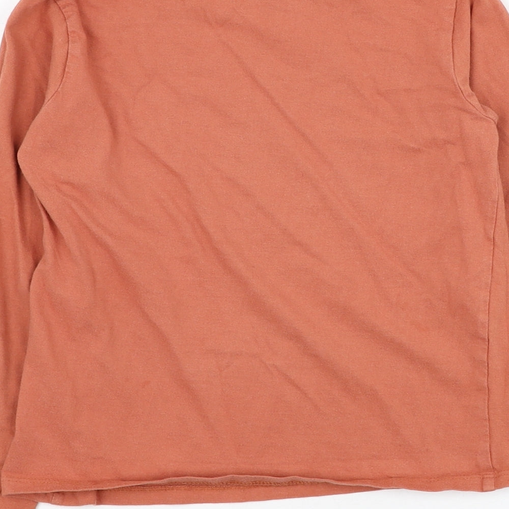 Primark Girls Orange Cotton Basic T-Shirt Size 7-8 Years Off the Shoulder Pullover - J'adore