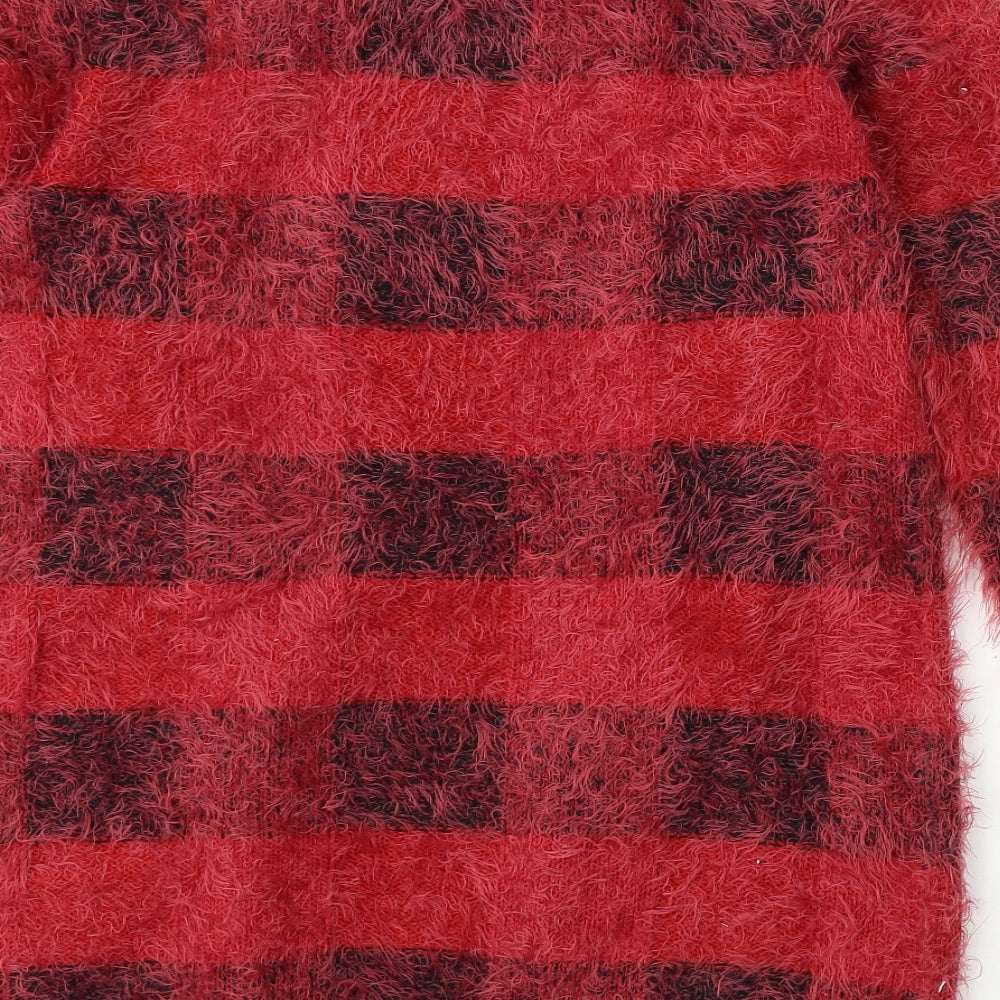 Womens UK Size S ESMARA Red Cardigan Jumper