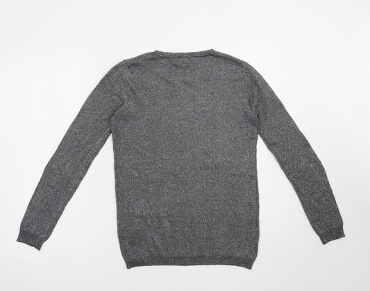 Womens UK Size 8 Atmosphere Silver Pullover Jumper