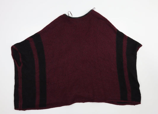 F&F Womens Purple V-Neck Acrylic Cardigan Jumper Size S