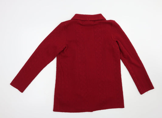 Womens UK Size 14 River Island Red Cardigan Jumper