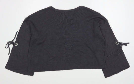 Womens UK Size 12 New Look Grey Pullover Jumper