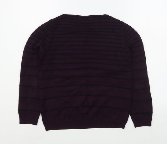 Womens UK Size 10 Debenhams Purple Pullover Jumper