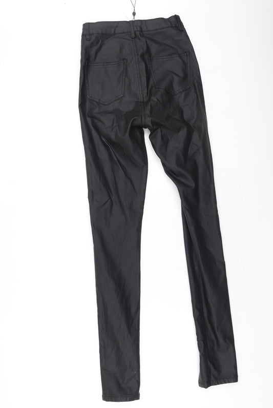 Missguided Womens Black Cotton Jegging Jeans Size 6 L28 in Regular