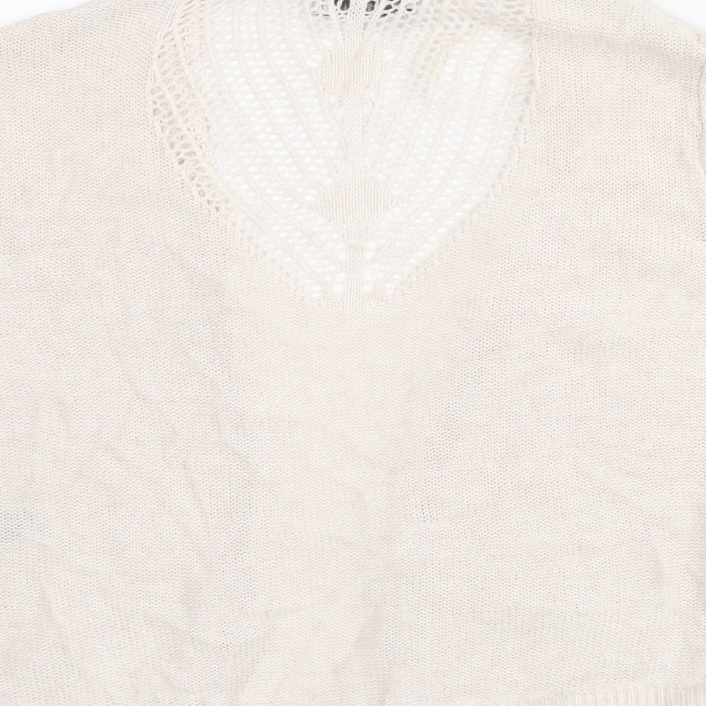 Womens UK Size 16 Marks and Spencer Ivory Cardigan Jumper