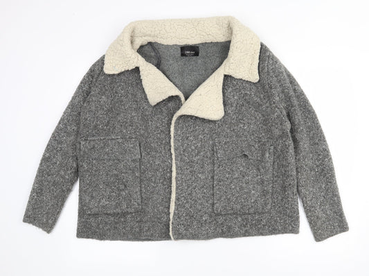 Womens UK Size S Zara Grey Jacket