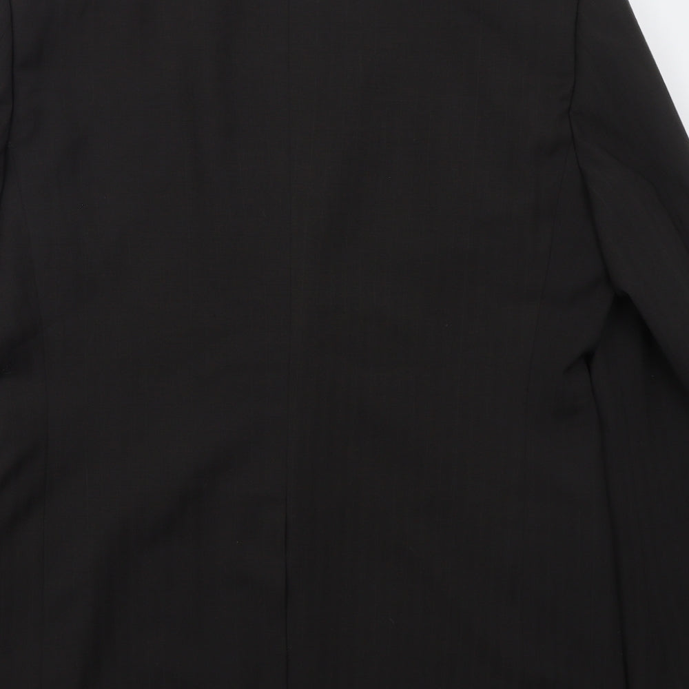 Mens UK Size 42 Greenwoods Regular Black Suit Jacket