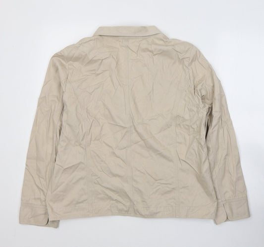 Womens UK Size 14 EWM Beige Trench Coat