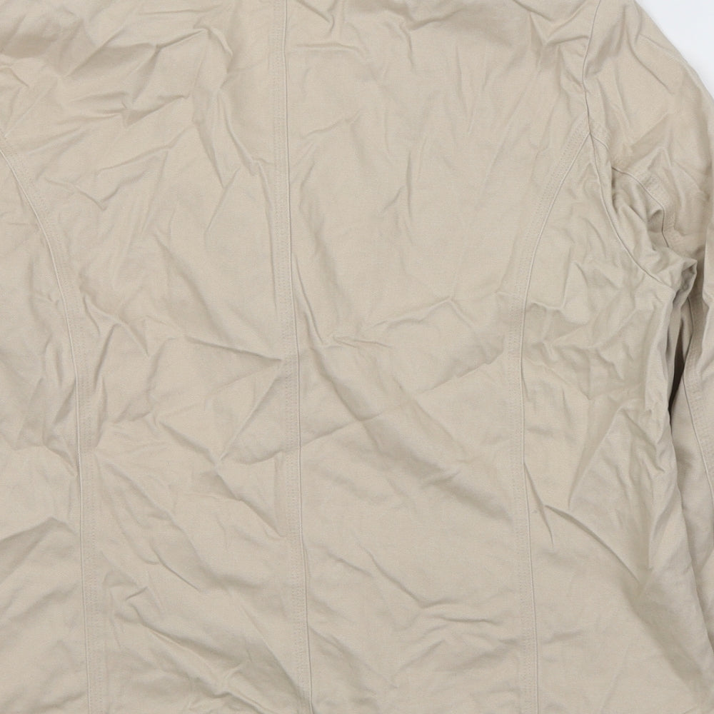 Womens UK Size 14 EWM Beige Trench Coat