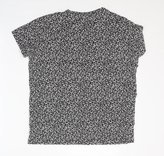Womens UK Size S H&M Black Basic T-Shirt