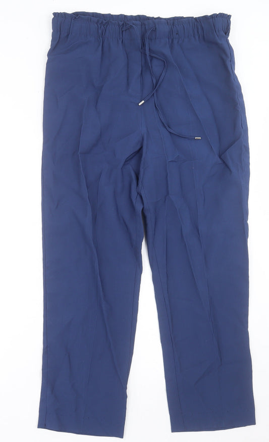 Womens UK Size 14 Dunnes Stores Regular Fit Blue Trousers
