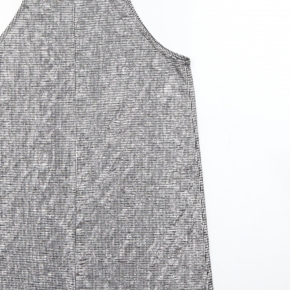 Womens UK Size 8 River Island Silver Camisole Tank
