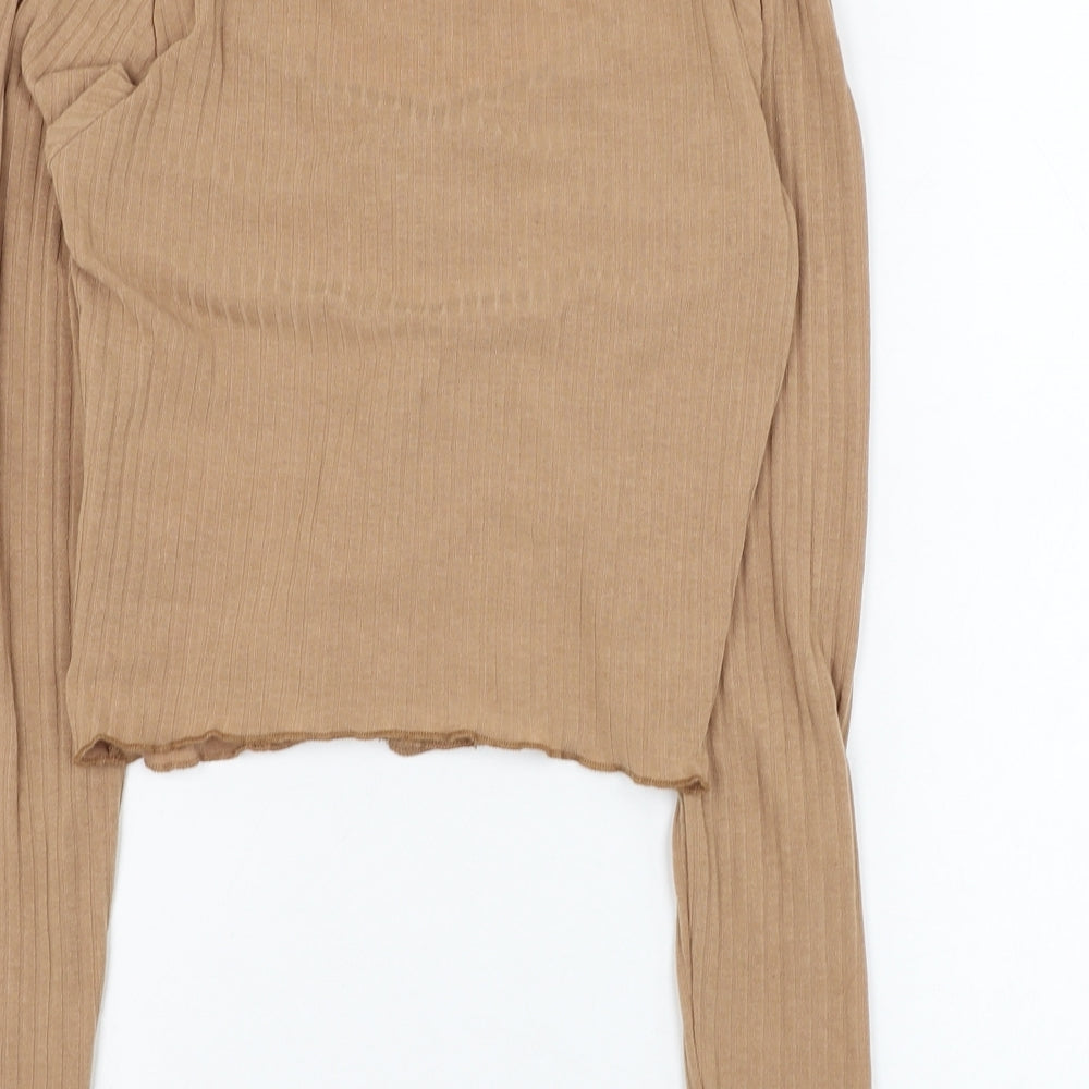 Womens UK Size 10 New Look Brown Cardigan Jumper
