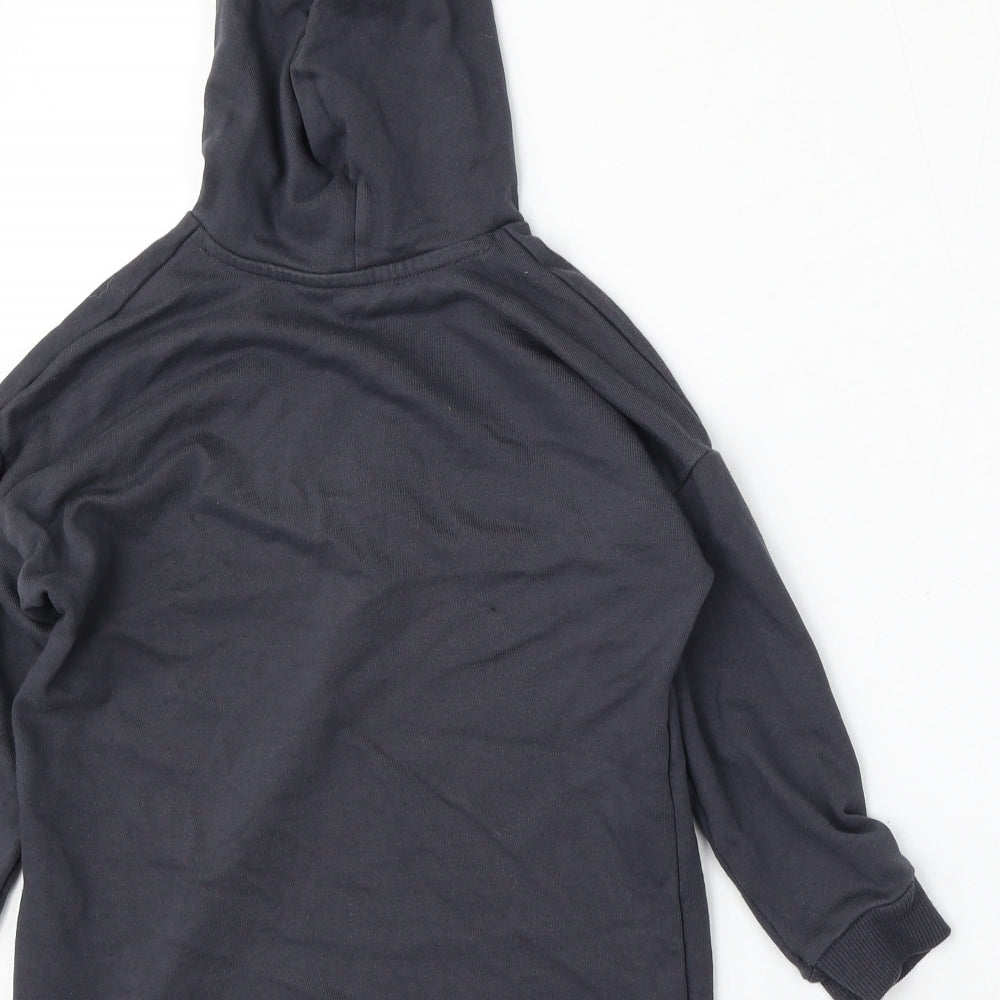 George Girls Blue Polyester Pullover Hoodie Size 5-6 Years