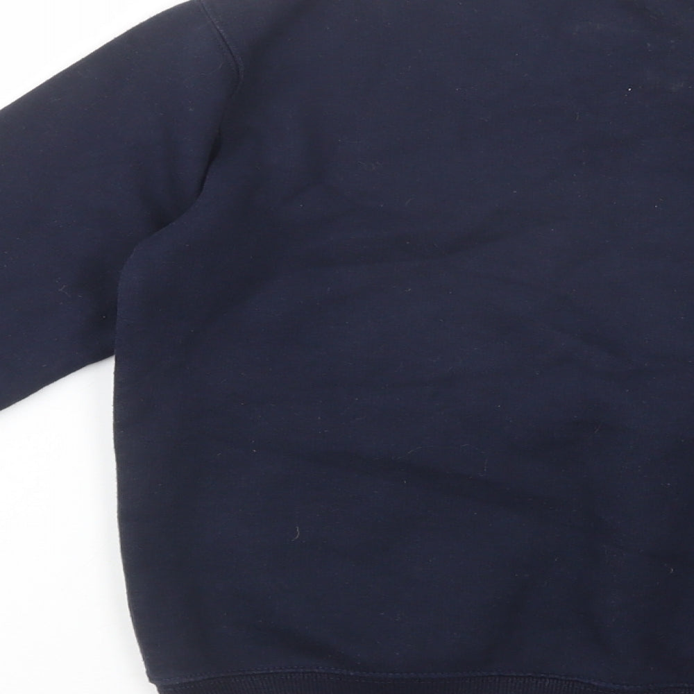 GW Class Boys Blue Cotton Pullover Sweatshirt Size 7-8 Years Pullover - School Wear