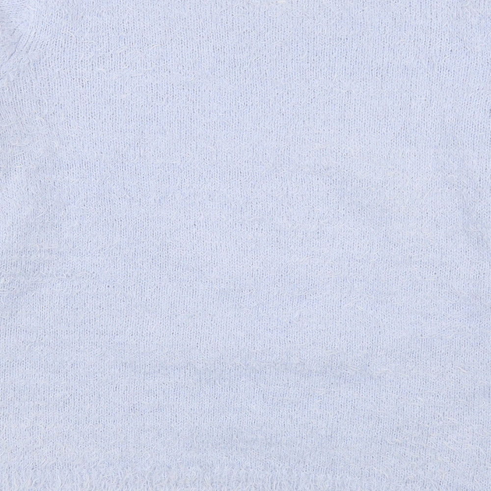 George Womens Pink Round Neck Polyester Pullover Jumper Size L - Christmas