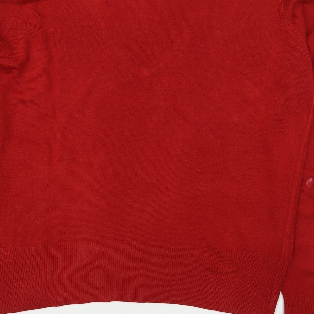 Womens UK Size 14 NEXT Red Pullover Jumper