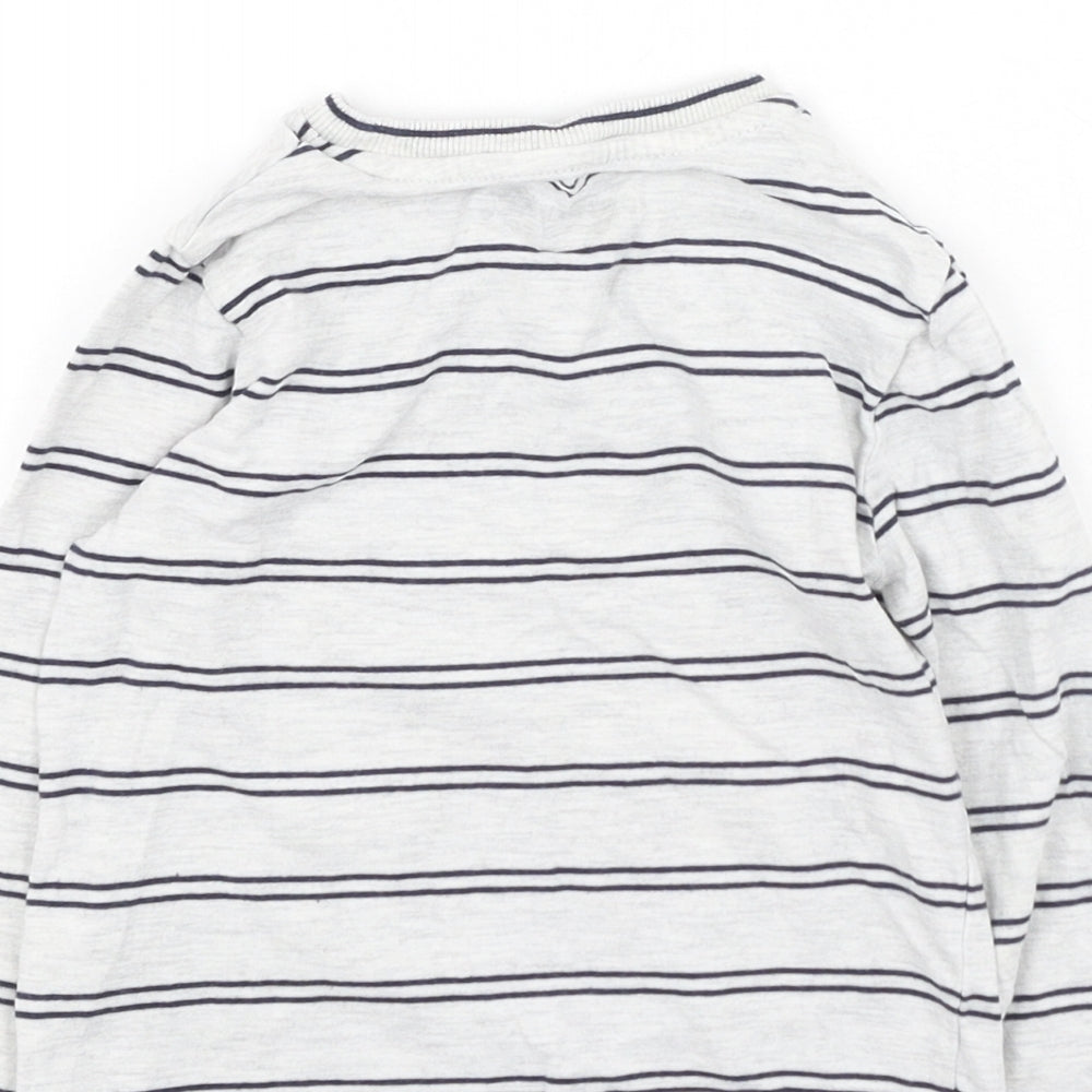 Marks and Spencer Boys Multicoloured Cotton Basic Casual Size 2-3 Years Round Neck - robot