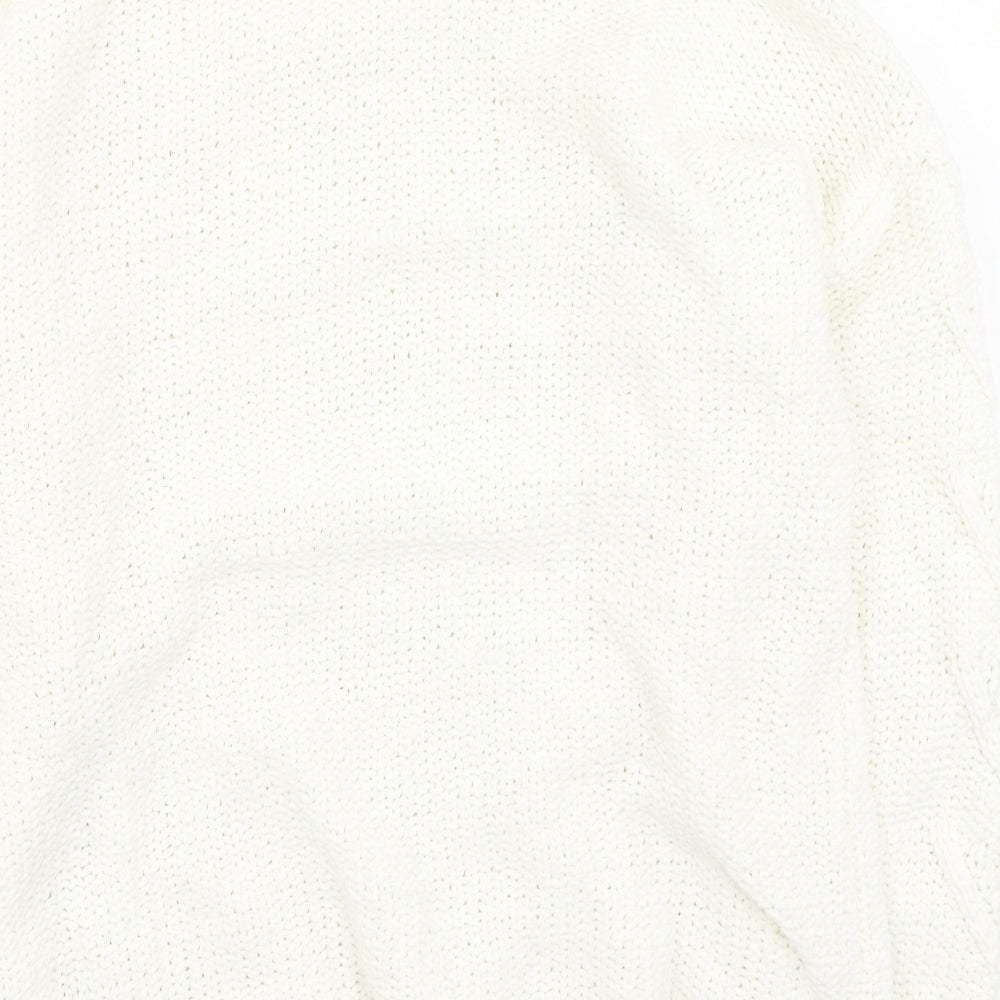 Primark Womens Beige Round Neck Polyester Pullover Jumper Size S