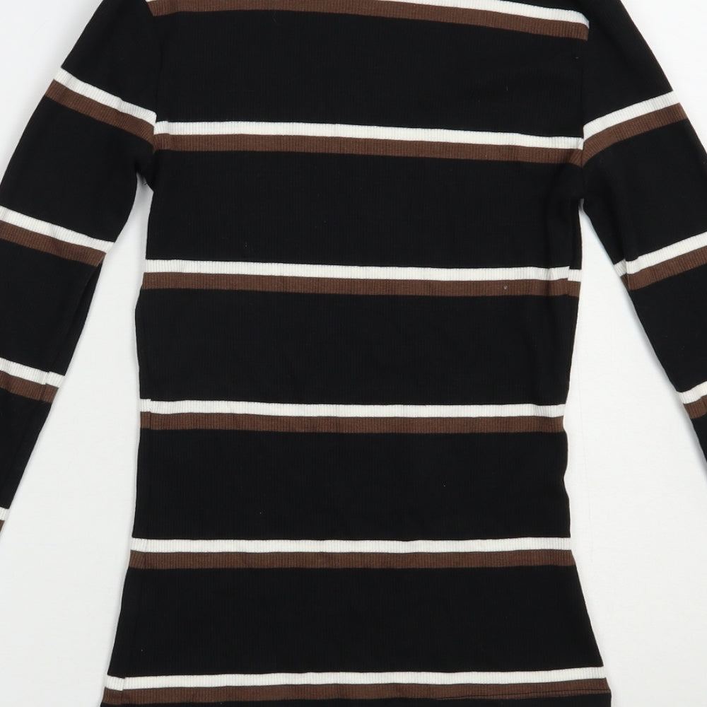 Womens UK Size XS Brave Soul Black Pullover Jumper