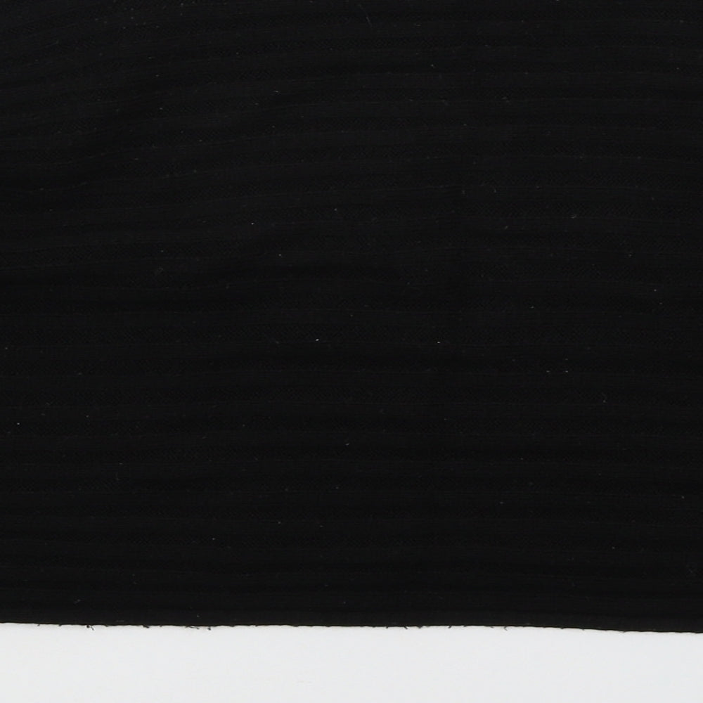New Look Girls Black Mock Neck Acrylic Pullover Jumper Size 12-13 Years Pullover