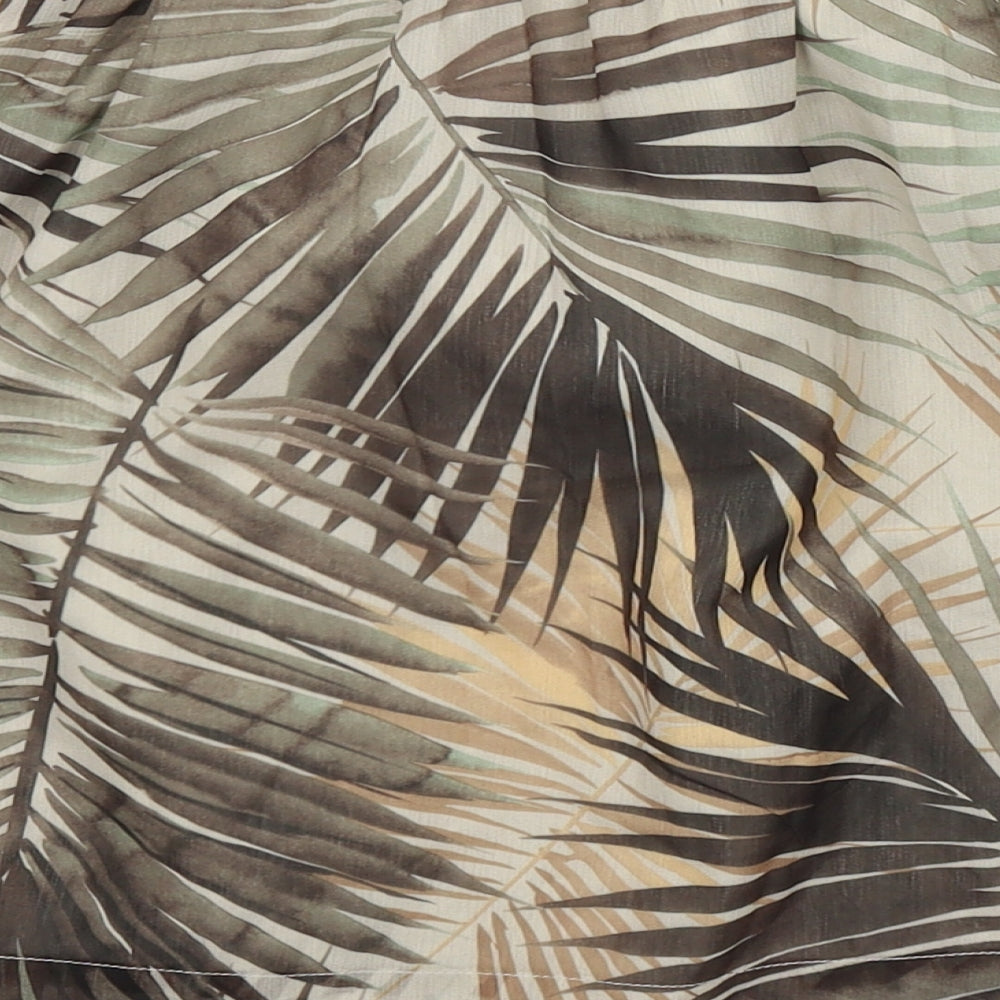 H&M Womens Multicoloured Geometric Polyester Swing Skirt Size 10